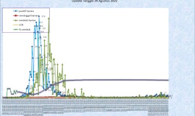 Situasi Terkini Perkembangan Kasus Coronavirus Disease (COVID-19) di Kota Padang 29 Agustus 2022
