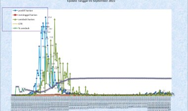 Situasi Terkini Perkembangan Kasus Coronavirus Disease (COVID-19) di Kota Padang 05 September 2022