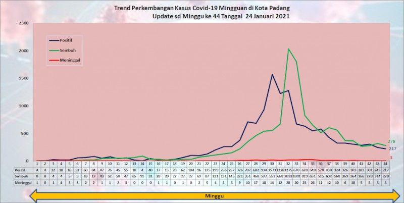 Situasi Terkini Perkembangan Kasus Coronavirus Disease (COVID-19) di Kota Padang_24 Januari 2021 Update Pukul 13.00 WIB