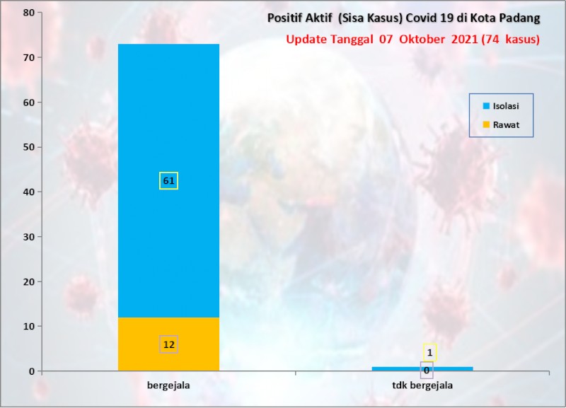 Situasi Terkini Perkembangan Kasus Coronavirus Disease (COVID-19) di Kota Padang_07 Oktober 2021 Update Pukul 13.00 WIB                 