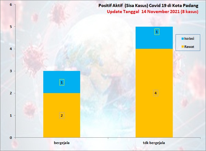Situasi Terkini Perkembangan Kasus Coronavirus Disease (COVID-19) di Kota Padang_14 November 2021 Update Pukul 13.00 WIB
