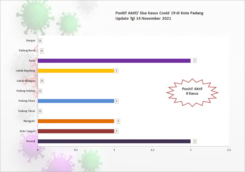 Situasi Terkini Perkembangan Kasus Coronavirus Disease (COVID-19) di Kota Padang_14 November 2021 Update Pukul 13.00 WIB