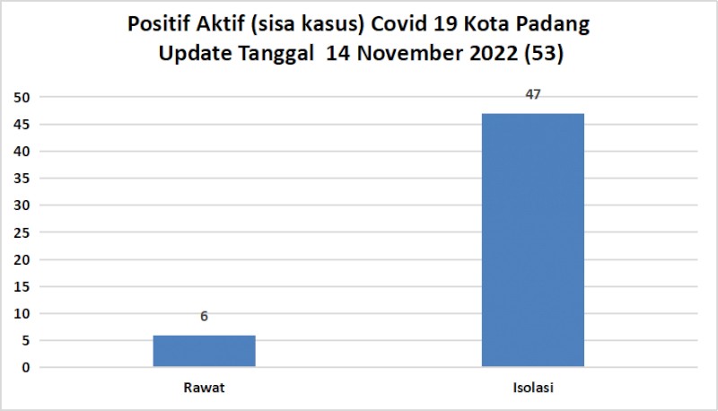 Situasi Terkini Perkembangan Kasus Coronavirus Disease (COVID-19) di Kota Padang 14 November 2022